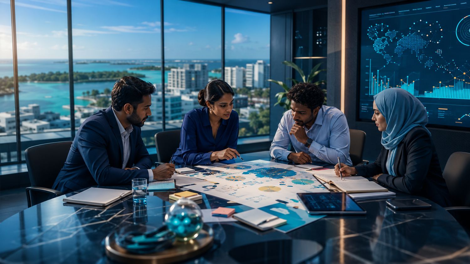 AuraLink team planning a project in Mal&eacute;